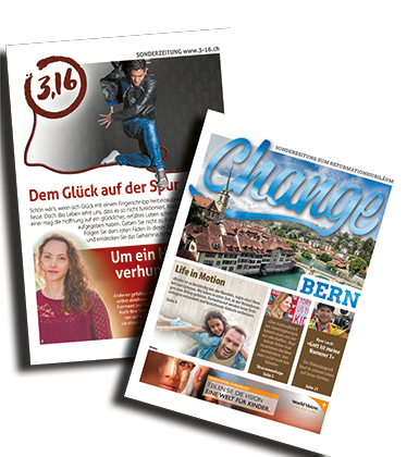 Zeitungen Change und Aktion 3.16