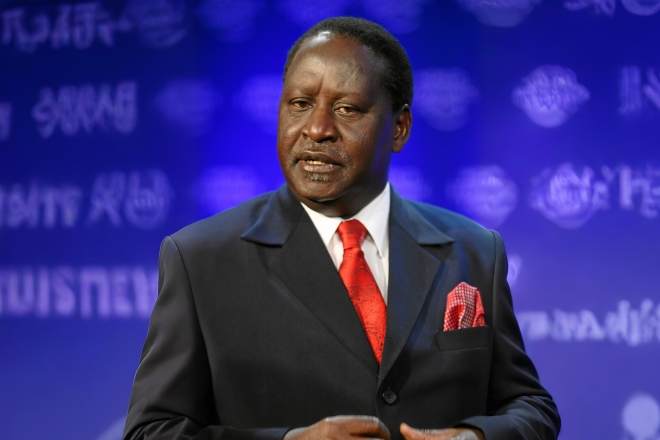 Raila Amolo Odinga bei der Weltwirtschftsforum Jahresversammlung 2009